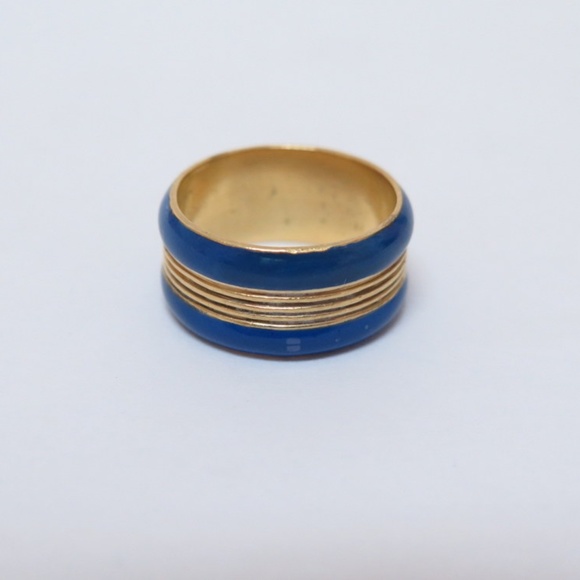 Cartier Jewelry - Cartier Antique Ring18K Blue Enamel